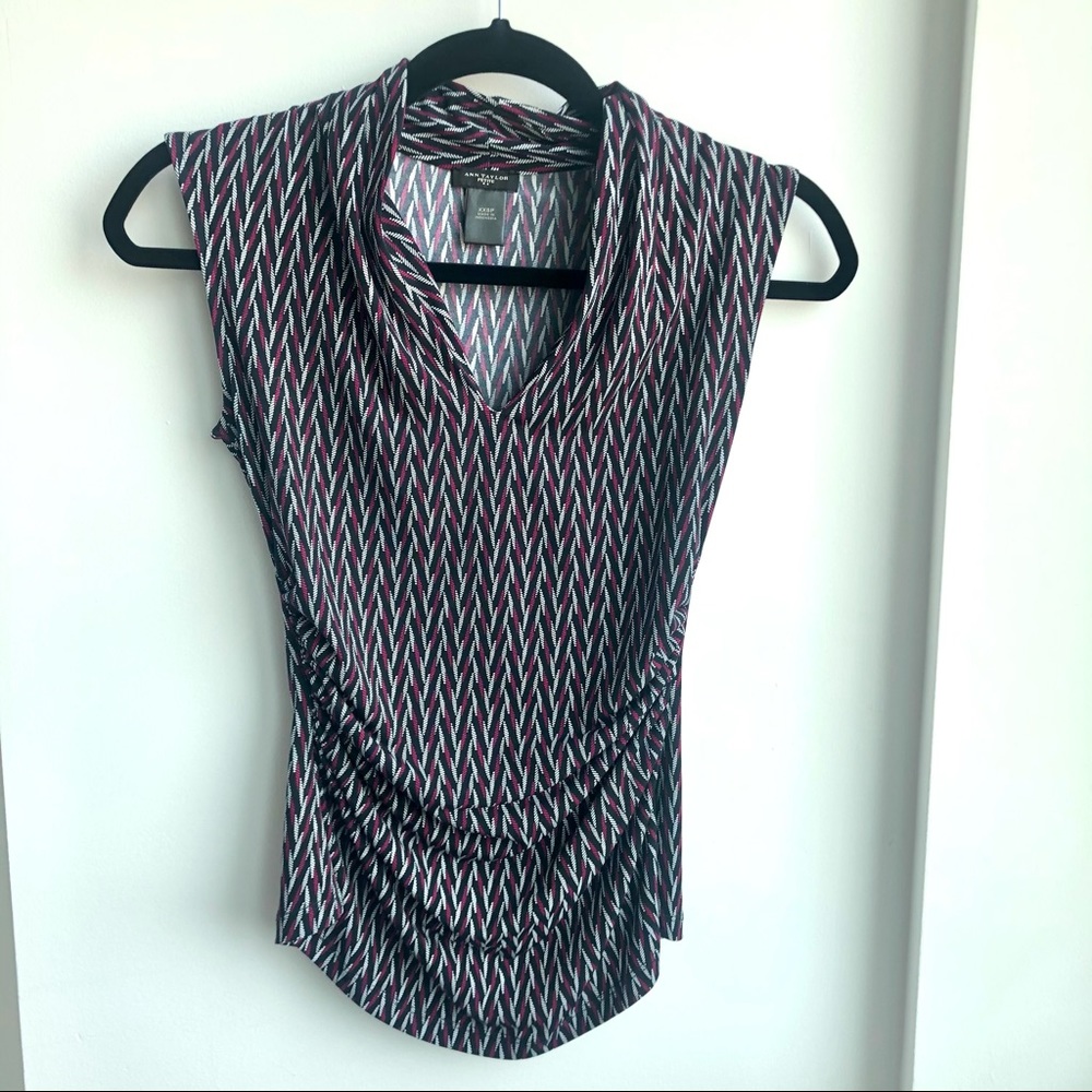 💕 Ann Taylor Cowl Neck Sleeveless Top